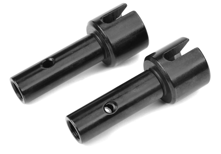 TEAM CORALLY Rear Stub Axles V2 Hardened Steel 2pcs - C-00180-370-2