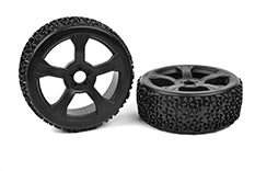 TEAM CORALLY NINJA 1:8 Buggy Wheels & Tyres 2pcs - C-00180-376