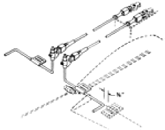 DUBRO Strip Aileron Linkage Hookup 2pcs - DBR101