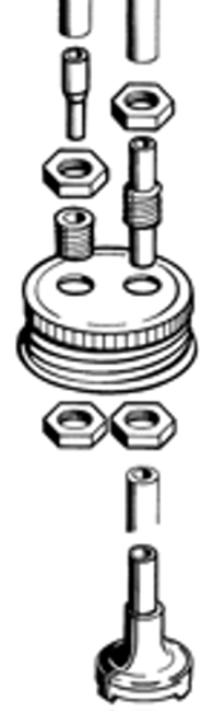 DUBRO Fuel Can Cap Fittings 1set - DBR192