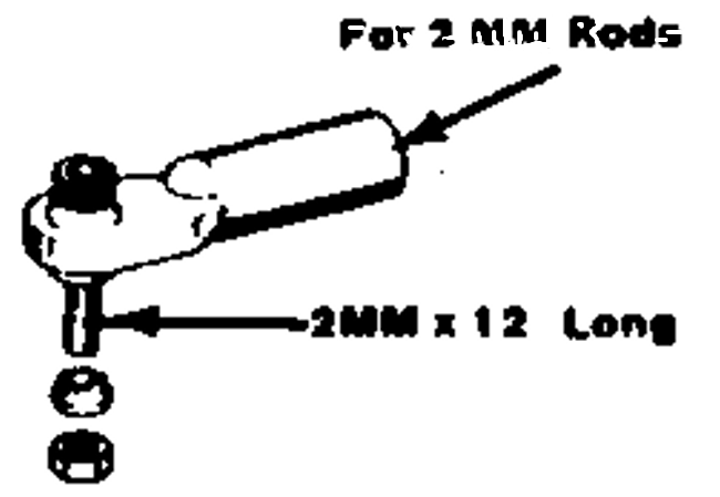 DUBRO 2mm Swivel Ball Link 1pc - DBR368