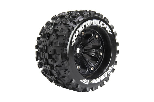 LOUISE MT-UPHILL 1:8 Monster Truck Tyre on Black Wheel 2pcs - LT3219B