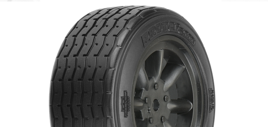 PROLINE Protoform 1:10 Fr VTA Tyres on Black 8-Spoke Wheel 26mm 2pcs - PRM1014018