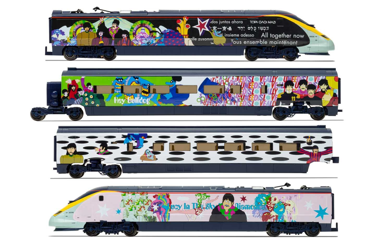 HORNBY Eurostar Yellow Submarine Train Set - R1253M