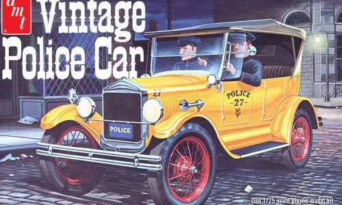 AMT 1927 Ford Model T Vintage Police Car 1:25 - AMT1182