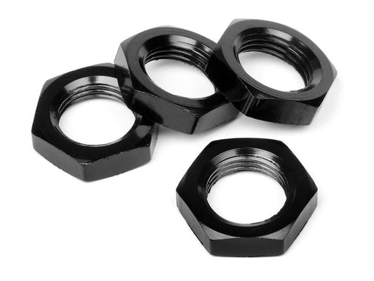 RCT 17mm Wheel Nuts Aluminium - Black 4pcs - RCTWN013A1