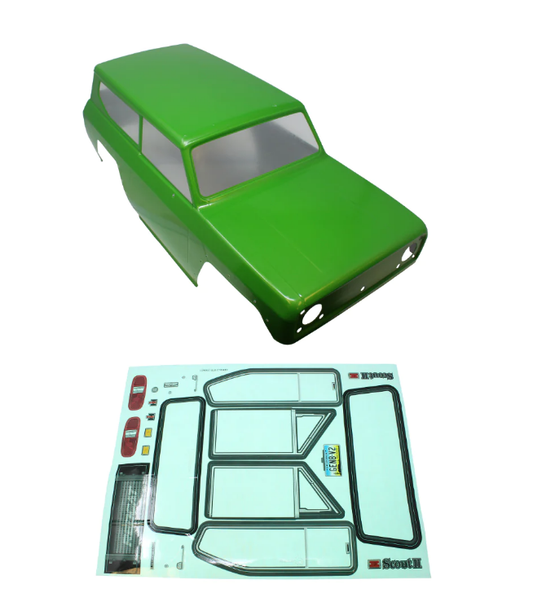 REDCAT Gen 8 International Scout Green Painted Body Shell - RER13196