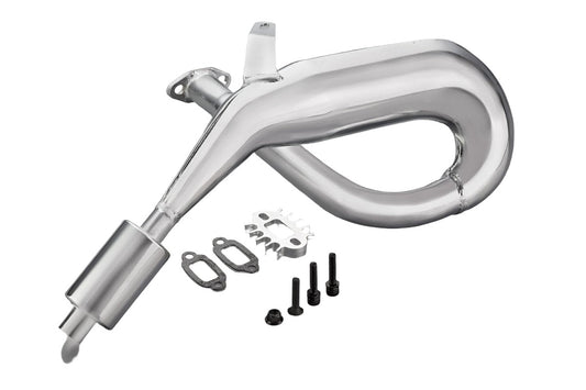 ROVAN Chrome Dominator D Tuned Exhaust Pipe Set w/ Silencer - ROV-8503721