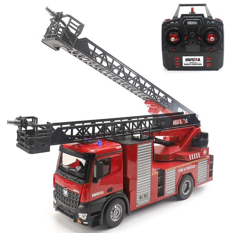 HUINA 1:14 Fire Truck with Ladder with 2.4Ghz Radio, Battery and Charger - SFMHN1561