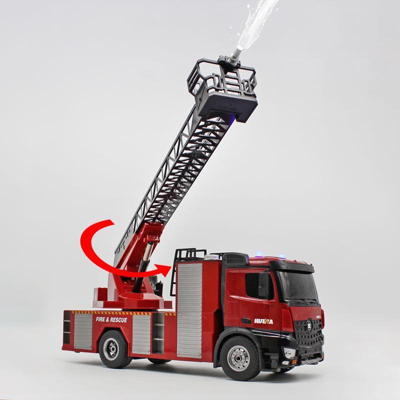 HUINA 1:14 Fire Truck with Ladder with 2.4Ghz Radio, Battery and Charger - SFMHN1561