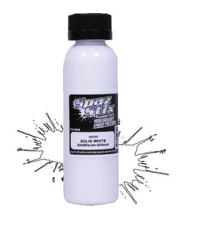 SPAZ STIX Solid White/ Glow Backer Airbrush Paint 2oz - SZX00200