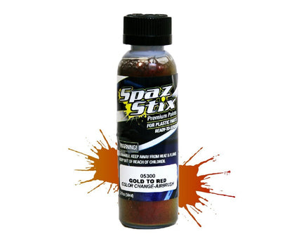 SPAZ STIX Gold/ Red Colour Change Airbrush Paint 2oz - SZX05300