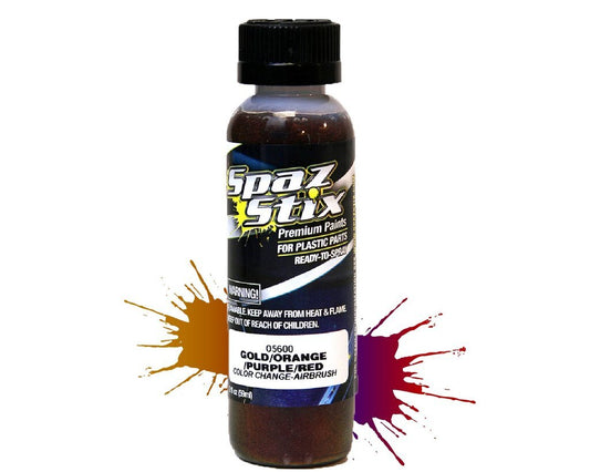 SPAZ STIX Gold/ Orange/ Purple/ Red Colour Change Airbrush Paint - SZX05600