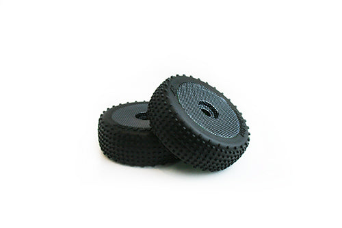 TORNADO 1:8 Buggy Carbon Wheel with Tyre 2pcs - TRC-T862