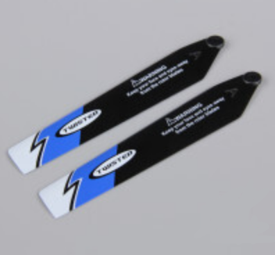 TWISTER Blue Main Blade Set Ninja 250 Heli - TWST100124B