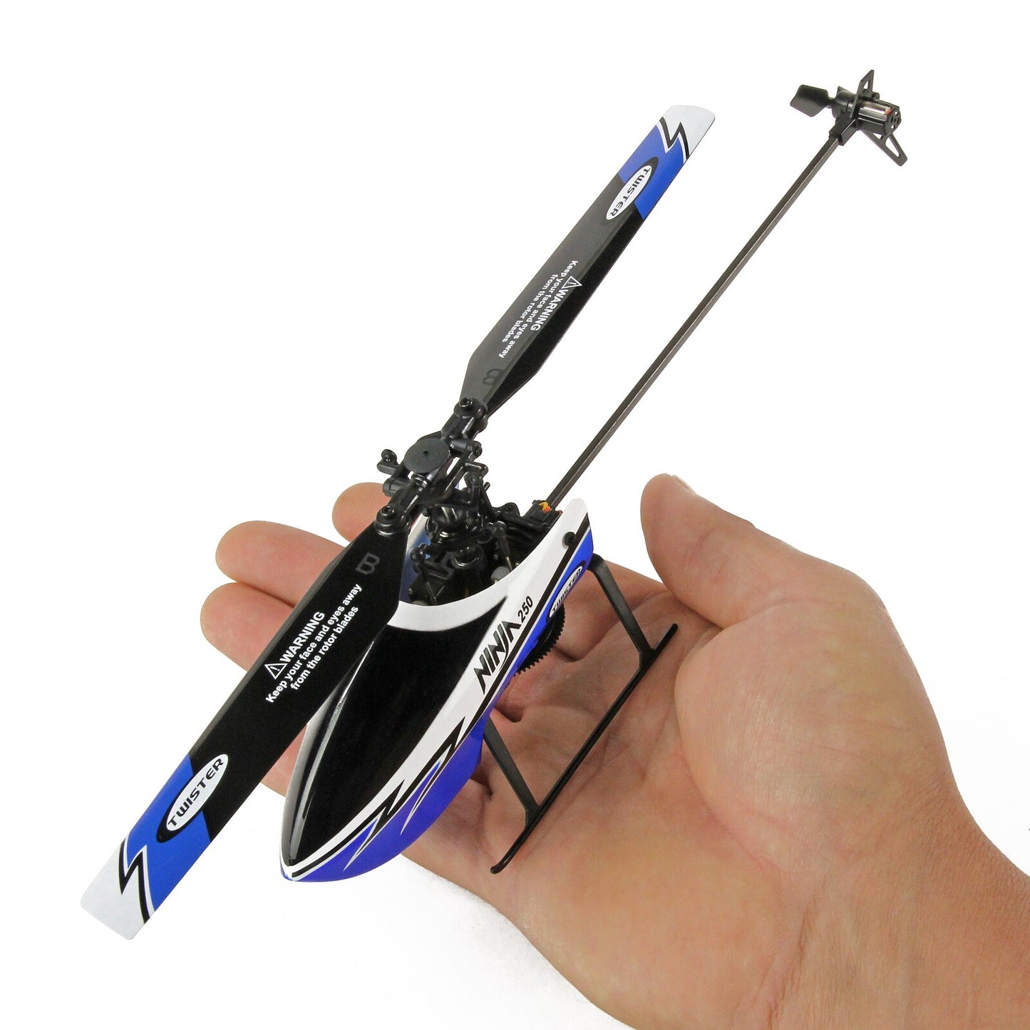 TWISTER Blue Ninja 250 Flybarless 6 Axis Heli RTF - TWST1001B