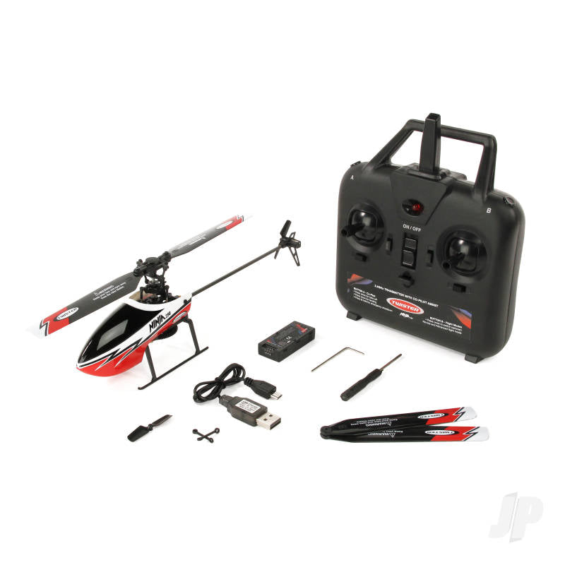 TWISTER Red Ninja 250 Flybarless 6 Axis Heli RTF - TWST1001R