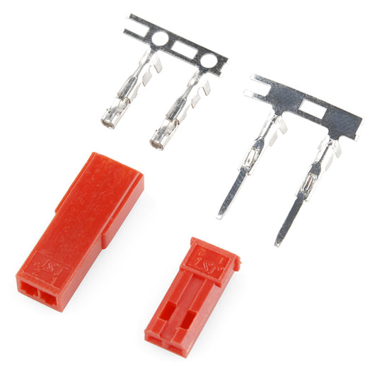 VISION Red JST Plug Set M&F w/ Pins - VSKT-358