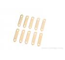 Gold plated battery bars 18.5mm (10pcs) GF-1330-001