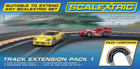 SCALEXTRIC Track Extension Pack 1 Racing Curves w/ Borders - C8510