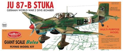 GUILLOWS JU 87-B Stuka Balsa Model Kit 1:16 - GUILL1002