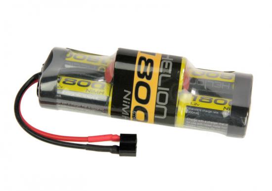 HELION BATTERY. 7-CELL 1800MAH 8.4V. HUMP PACK. TAMIYA PLUG - HLNA0212