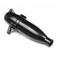 HBX Exhaust Pipe Aluminium Black suit Wildfire - HBX-HOP001