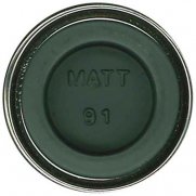 HUMBROL No.91 Black Green Matt Enamel 14ml