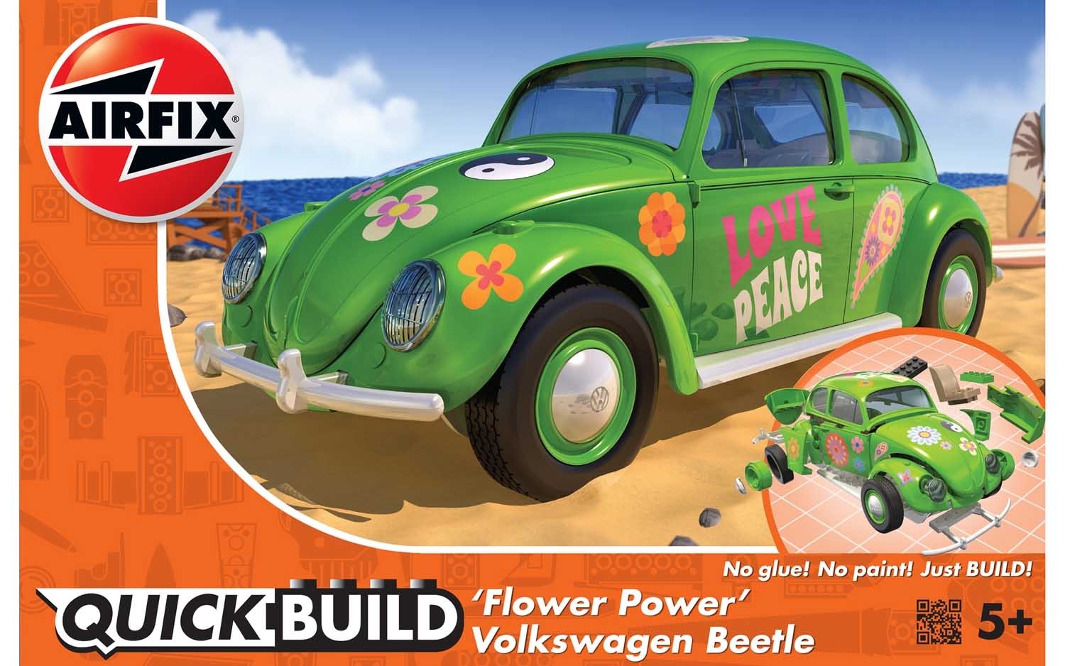 AIRFIX Quickbuild VW Beetle Flower Power - J6031