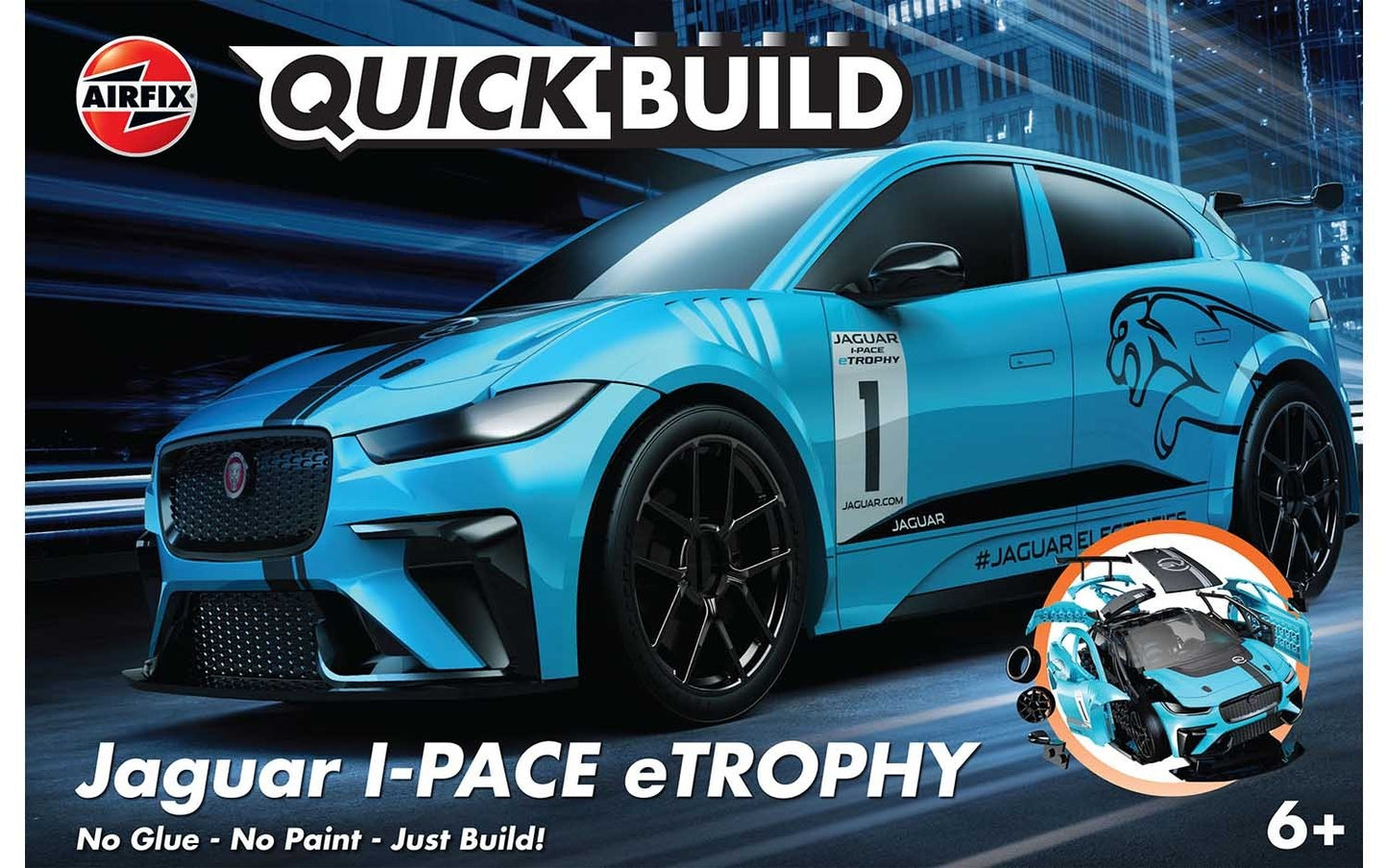 AIRFIX Quickbuild Jaguar I-Pace eTrophy - J6033