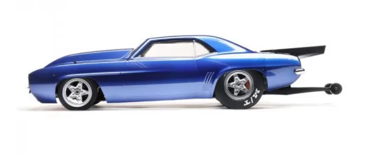 LOSI 1969 Camaro 22S Blue Brushless No Prep Drag Car LOS03035T2