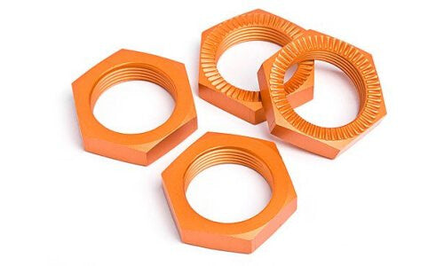 GV 17mm Wheel Nuts Aluminium Orange 4pcs - MV106OR