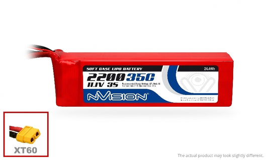 NVISION 2200mah 11.1V 35C Lipo Battery SC XT60 - NVO1861