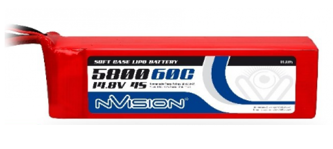 NVISION 5800mah 14.8V 35C Lipo Battery SC EC5 suit Traxxas Maxx - NVO1899