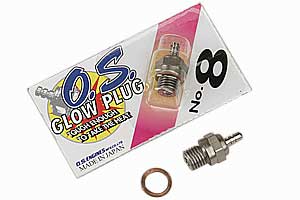 O.S. ENGINES No.8 Medium Hot Glow Plug - OSM71608001