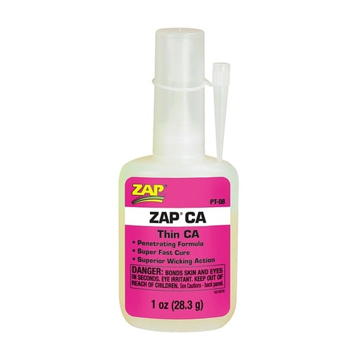 ZAP Pink Thin CA Glue 1oz - PT08