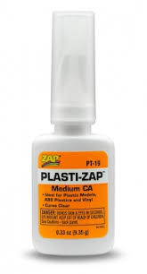 PLASTI-ZAP Orange Medium Clear Cure CA Glue 0.33oz - PT19