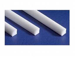 EVERGREEN 2.0x350mm Styrene Quarter Round Rod White 3pcs - EG249