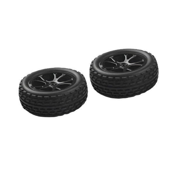 RIVERHOBBY Fr Wheel and Tyre Set suit Bullet 2pc - RH-10446