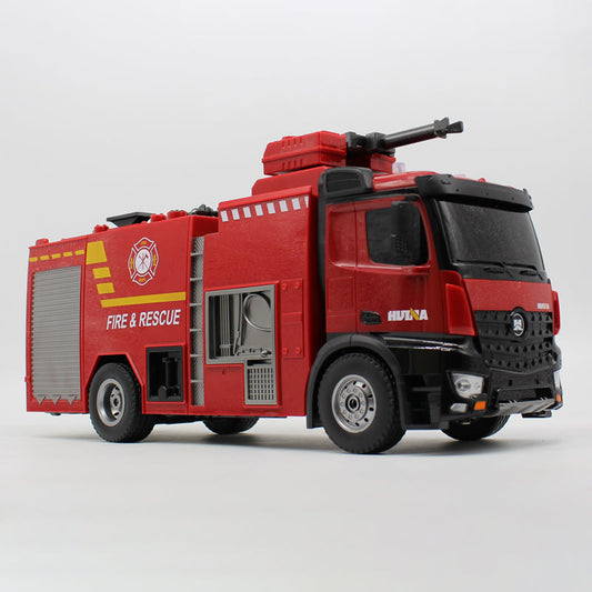 HUINA 1:14 Fire Truck with Water Cannon with 2.4Ghz Radio, Battery and Charger - SFMHN1562