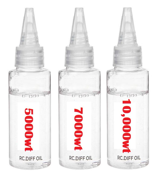 RCG Diff Oil Trio 5k, 7k, 10k 50ml - RCG-DIFFOIL-3PK