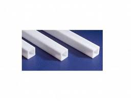 EVERGREEN 3.2x3.2x350mm Styrene Square Tube White 3pcs - EG252