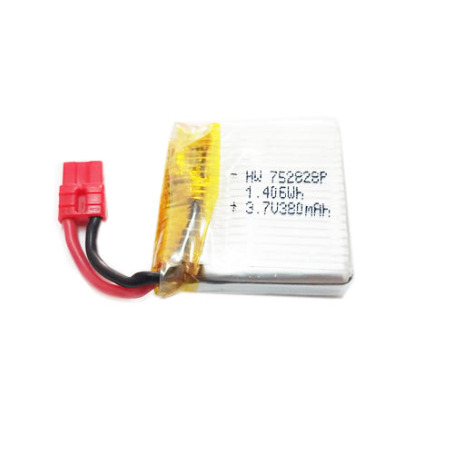 SYMA 380mah 3.7V Lipo Battery Red JST suit X26 - SYM-X26-07