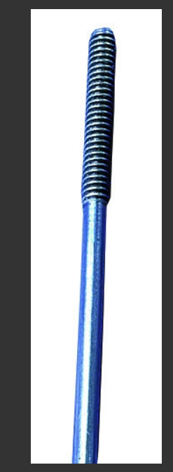 DUBRO 2mmx30in End Threaded Rod 1pc - DBR694SINGLE