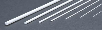 EVERGREEN 9.5ODx350mm Styrene Tube White 2pcs - EG232