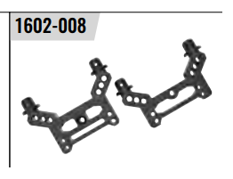 UDI Fr/Rr Shock Towers 2pcs - U1602-008