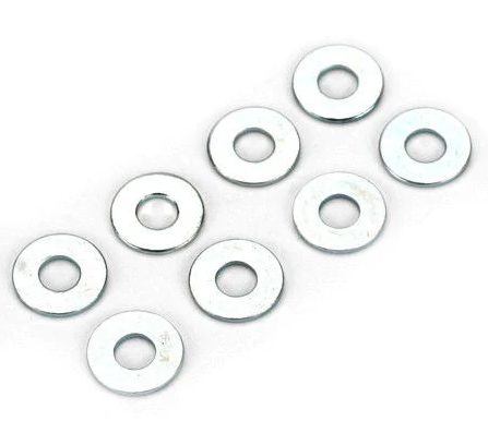 DUBRO 4mm Flat Washers 8pcs - DBR2110