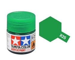 TAMIYA X-25 Clear Green Mini Acrylic 10ml - T81525