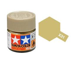 TAMIYA X-31 Titanium Gold Mini Acrylic 10ml - T81531