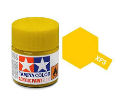 TAMIYA XF-3 Flat Yellow Mini Acrylic 10ml - T81703